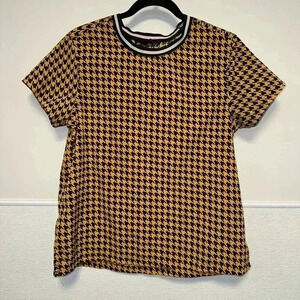 Harve Bernard Blouse for Women, M, Yellow & Black